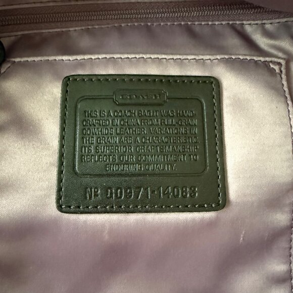 Coach Limited Edition 'Cambridge' Leather Zip Top Tote Satchel in Plum 14083 - Picture 2 of 12